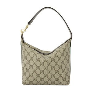 Gucci dark brown Ophidia GG beige shoulder bag
